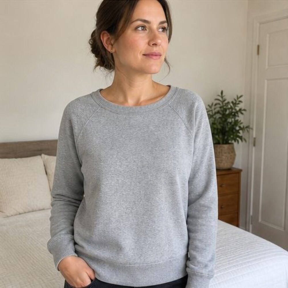 Rust Wrap Blouse - Picture 2 of 6